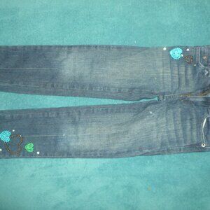 Cute Gymboree heart blue jeans, Size 6
